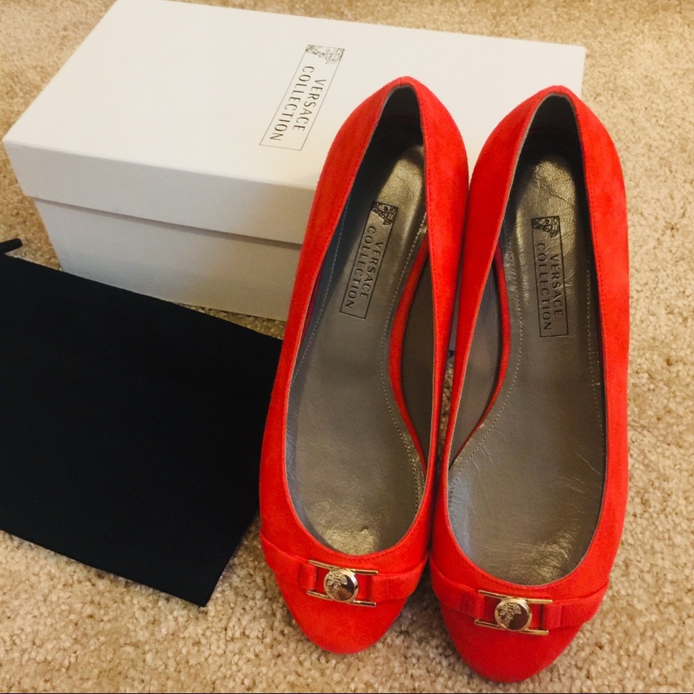 NWOT Versace Collection Ballet Flats